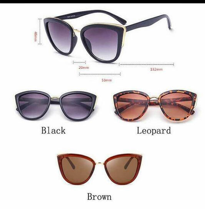 Vintage Retro Cat Eye Sunglasses Womens Fashion Eyewear Shades Eye Glasses