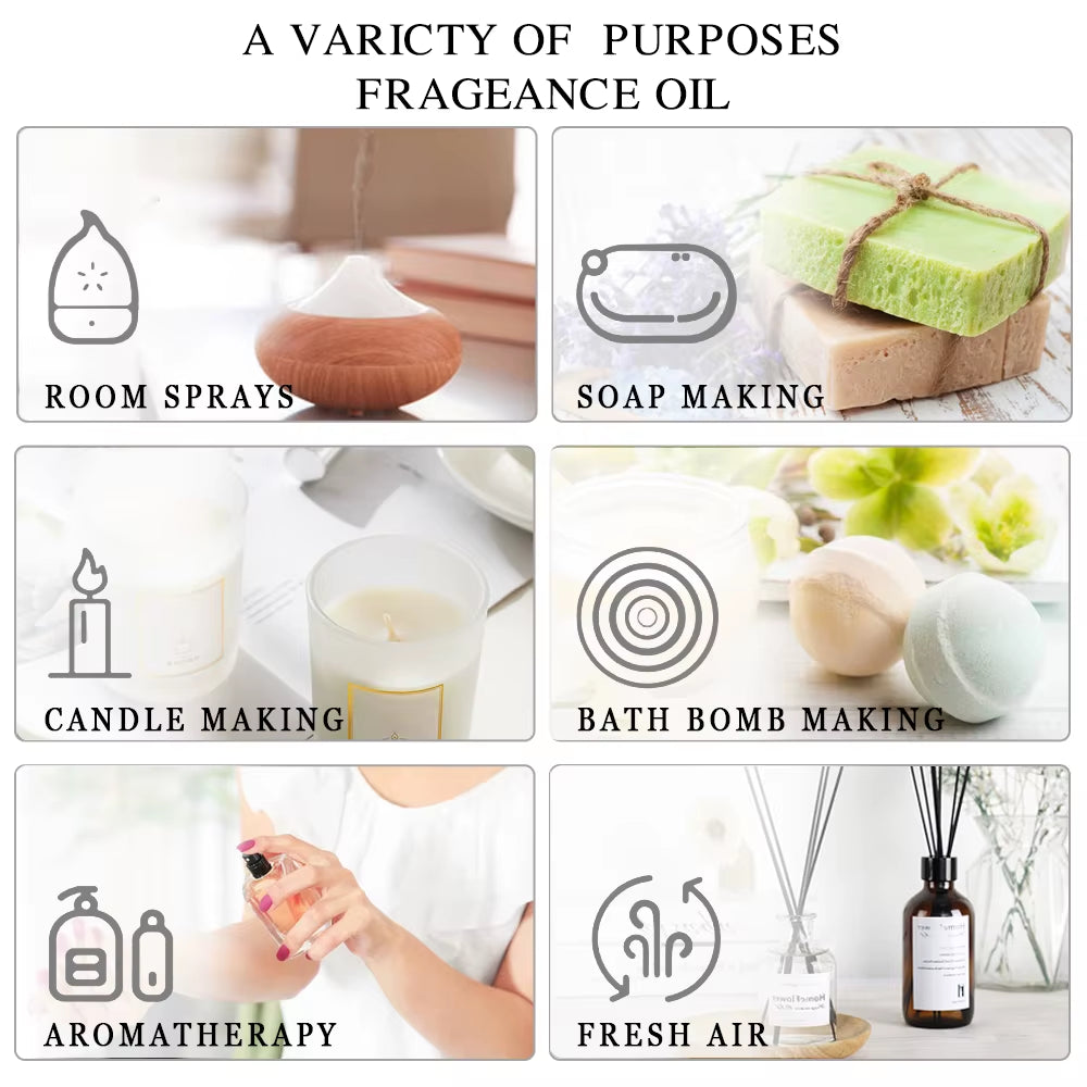 MAYJAM 100Ml Pure Essential Oil with Glass Dropper, Aromatherapy Essential Oils Lavender Eucalyptus Rosemary Vanilla Aroma Oil