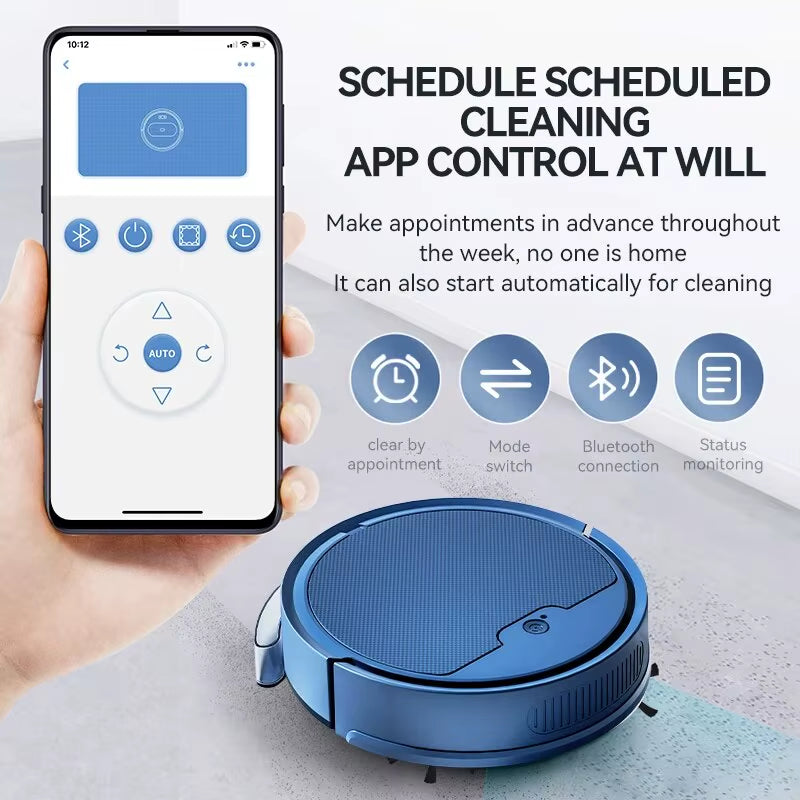 Intelligent Sweeping Robot Large Water Tank Mobile App Remote Control Planning and Cleaning Line Low Noise 2000 Pa Large Suction