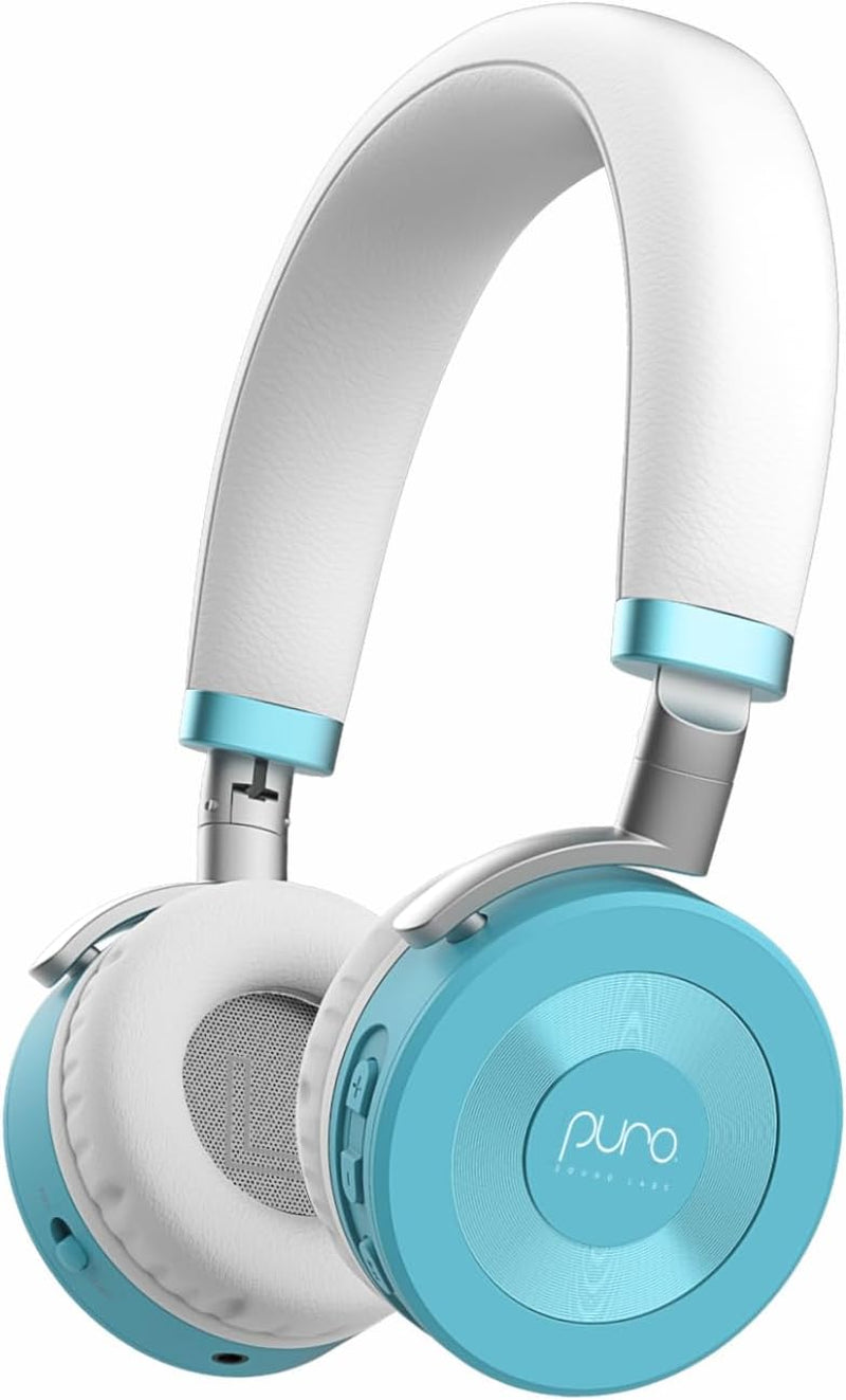 Juniorjam plus Volume Limiting Headphones for Kids, Safer Audio to Protect Hearing- Adjustable Bluetooth Headphones for Tablets, Smartphones, Pcs- 22-Hour Battery Life- Pink