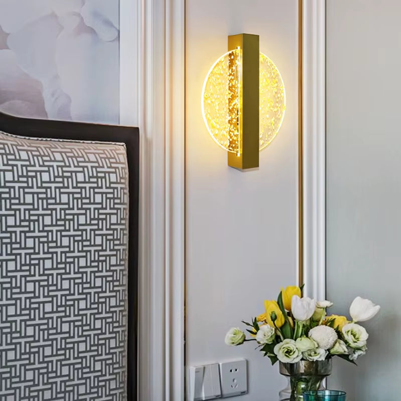 Luxurious LED Wall Lamp Acrylic Modern LED Indoor Wall Light Nordic Sconce Lamp Bedroom Living Room Bedside Light AC85-265V