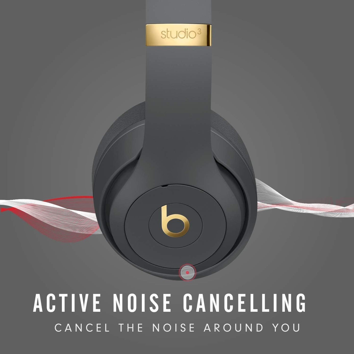 Apple Beats Studio3 Wireless Noise Cancelling Over-Ear Headphones - Shadow Grey