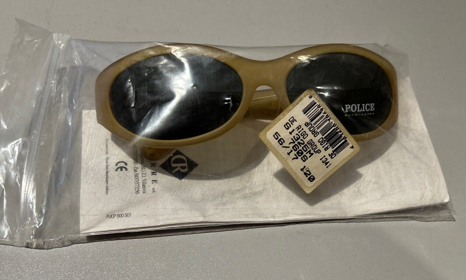 Police Sunglasses Shades Dark Tinted Women’S 1325M Made in Italy