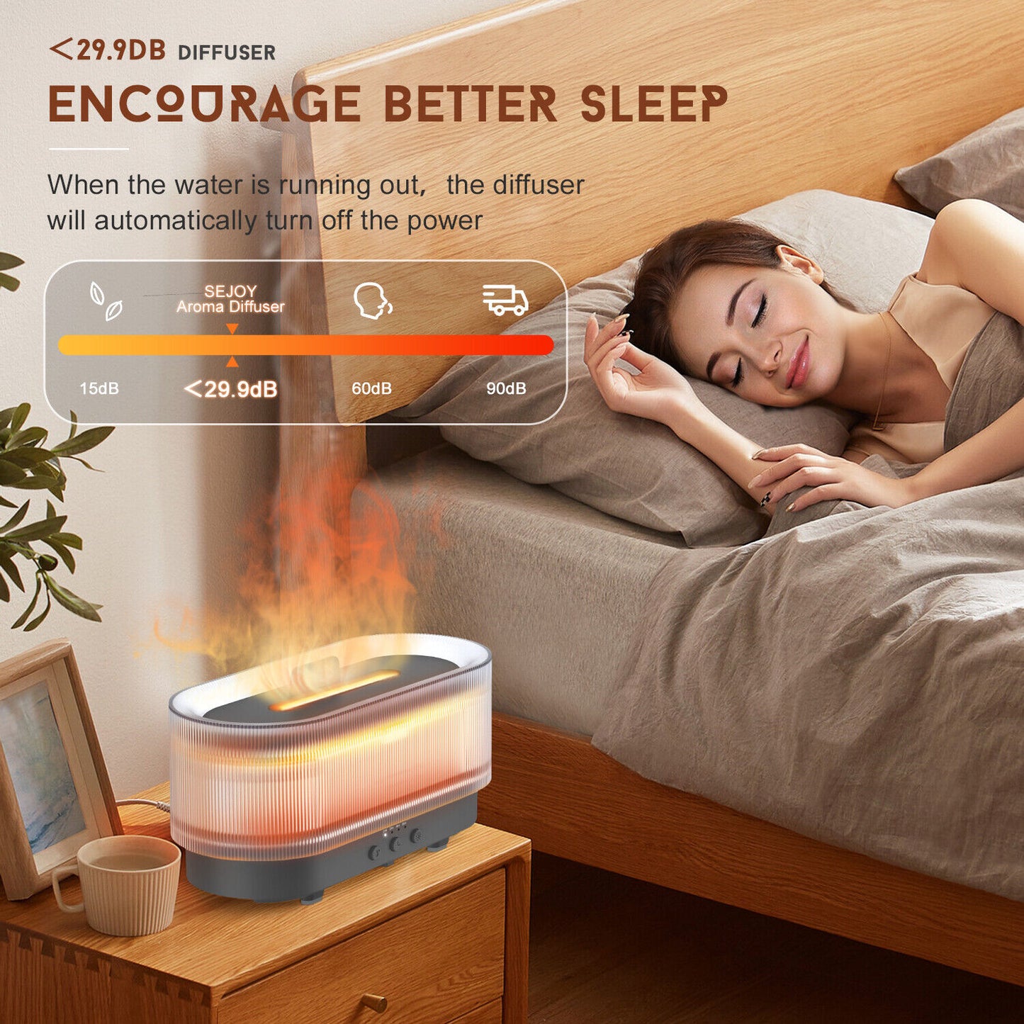 Humidifier Aroma Diffuser Humidifier Ultrasonic Essential Oil Aromatherapy