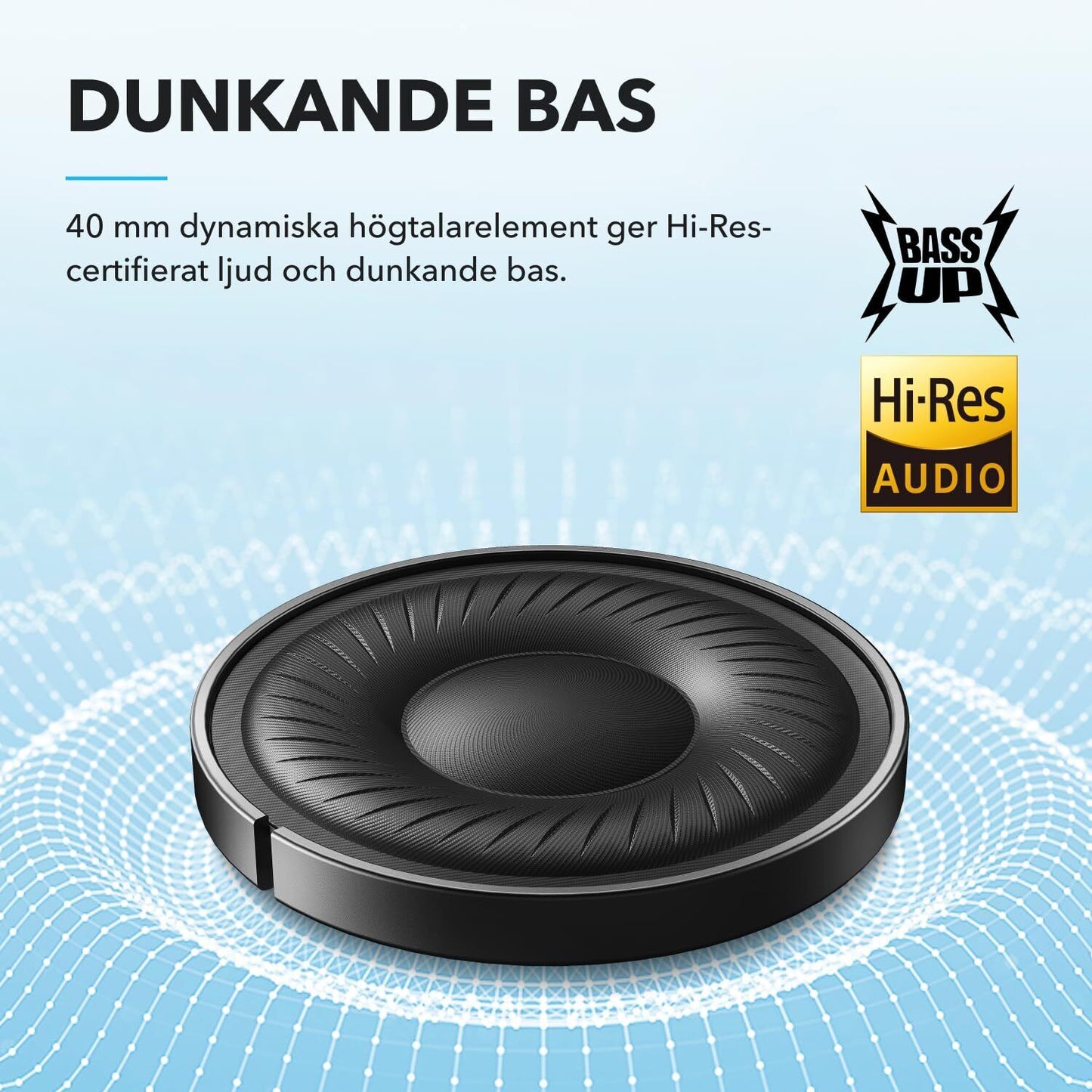 🎧 High-Quality Soundcore by Anker Q20i Hybrid Active Noise Cancelling Foldable Headphones – 40H Battery Life, App Control & Hi-Res Audio - Ear Comfort - Domestic Delivery Only - Melody & The Beats Sound Quality 🎵