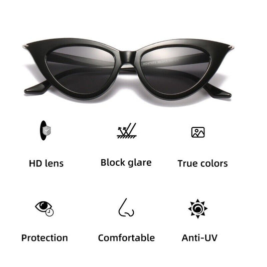 Vintage Retro Cat Eye Sunglasses Womens Fashion Eyewear Shades Eye Glasses