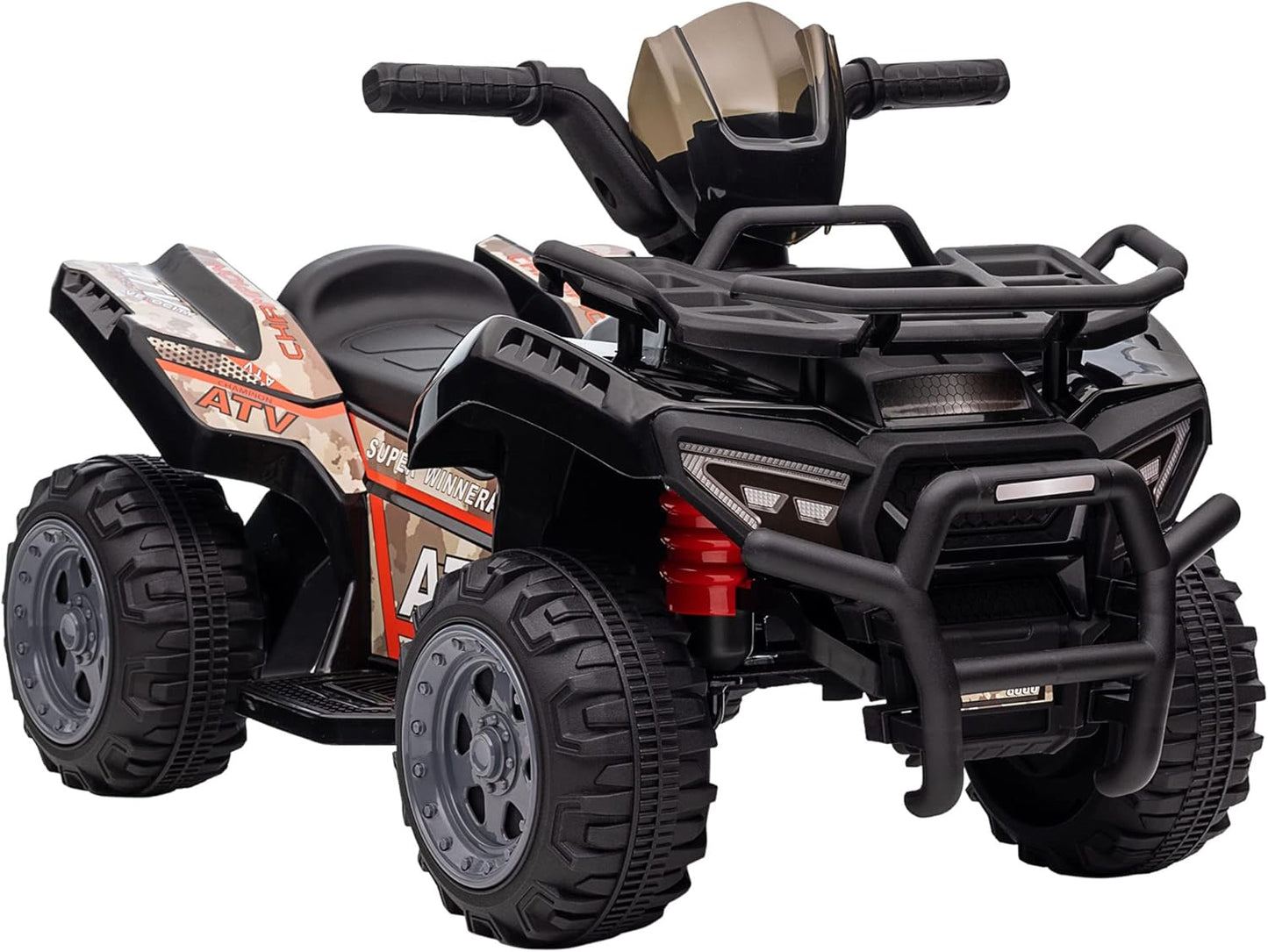 6V Kids Electric Ride on Car Toddlers Quad Bike ATV Toy with Music for 18-36 Months