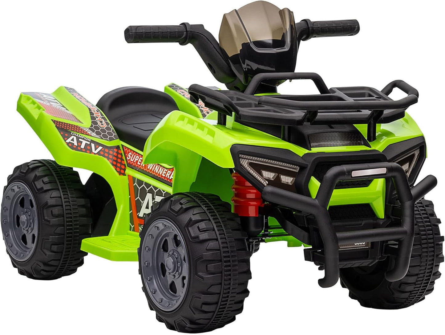 6V Kids Electric Ride on Car Toddlers Quad Bike ATV Toy with Music for 18-36 Months