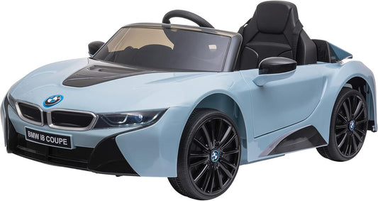 BMW I8 Coupe Licensed 6V Kids Electric Ride on Car Toy with Remote Control Music Horn Lights MP3 Suspension Wheels for 3-8 Years