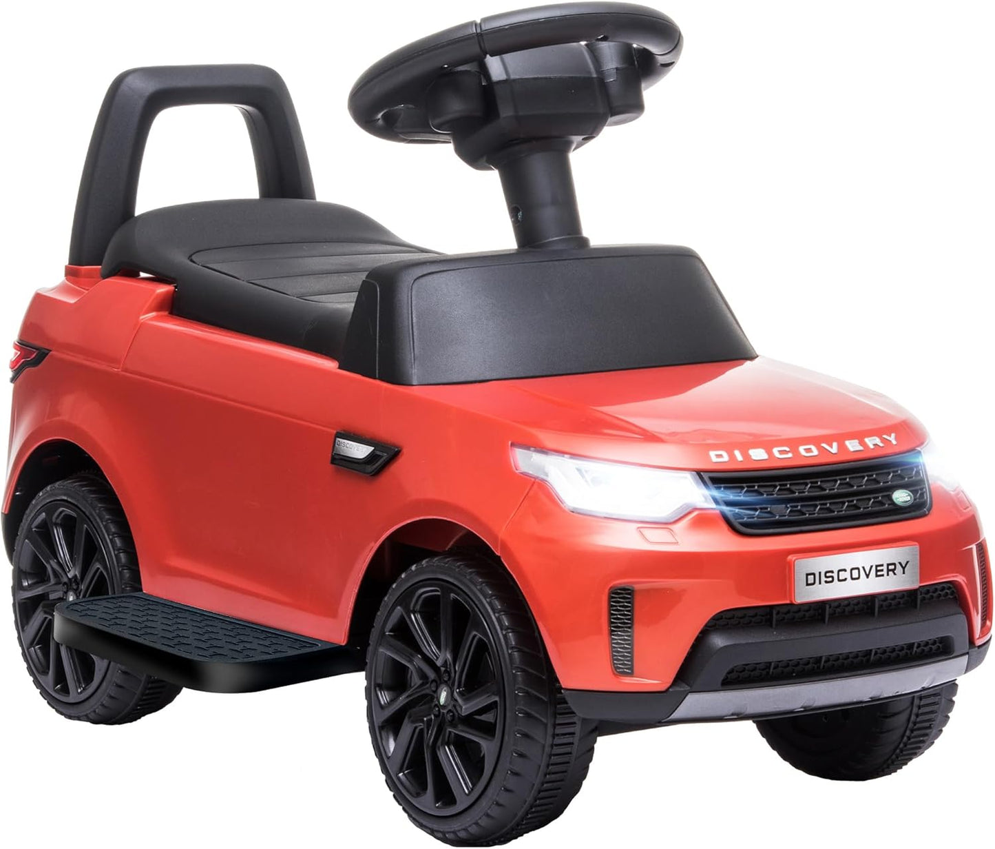 Land Rover Licensed 6V Kids Electric Ride on Car, 2 in 1 Sliding Car Battery Powered Car with Headlights Music Horn, for 18-60 Months