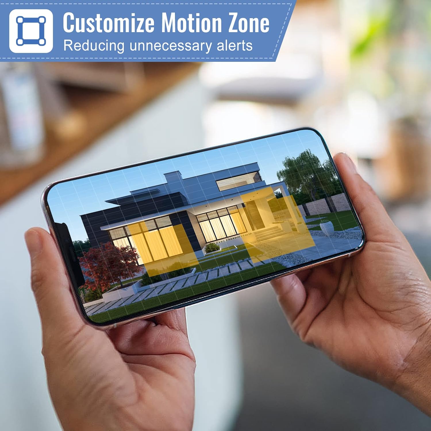 Wireless Wifi Video Doorbell Camera, 2K HD Smart Video Door Bell with Camera Battery Operated PIR Motion Detection Night Vision 2-Way Audio Support SD Card