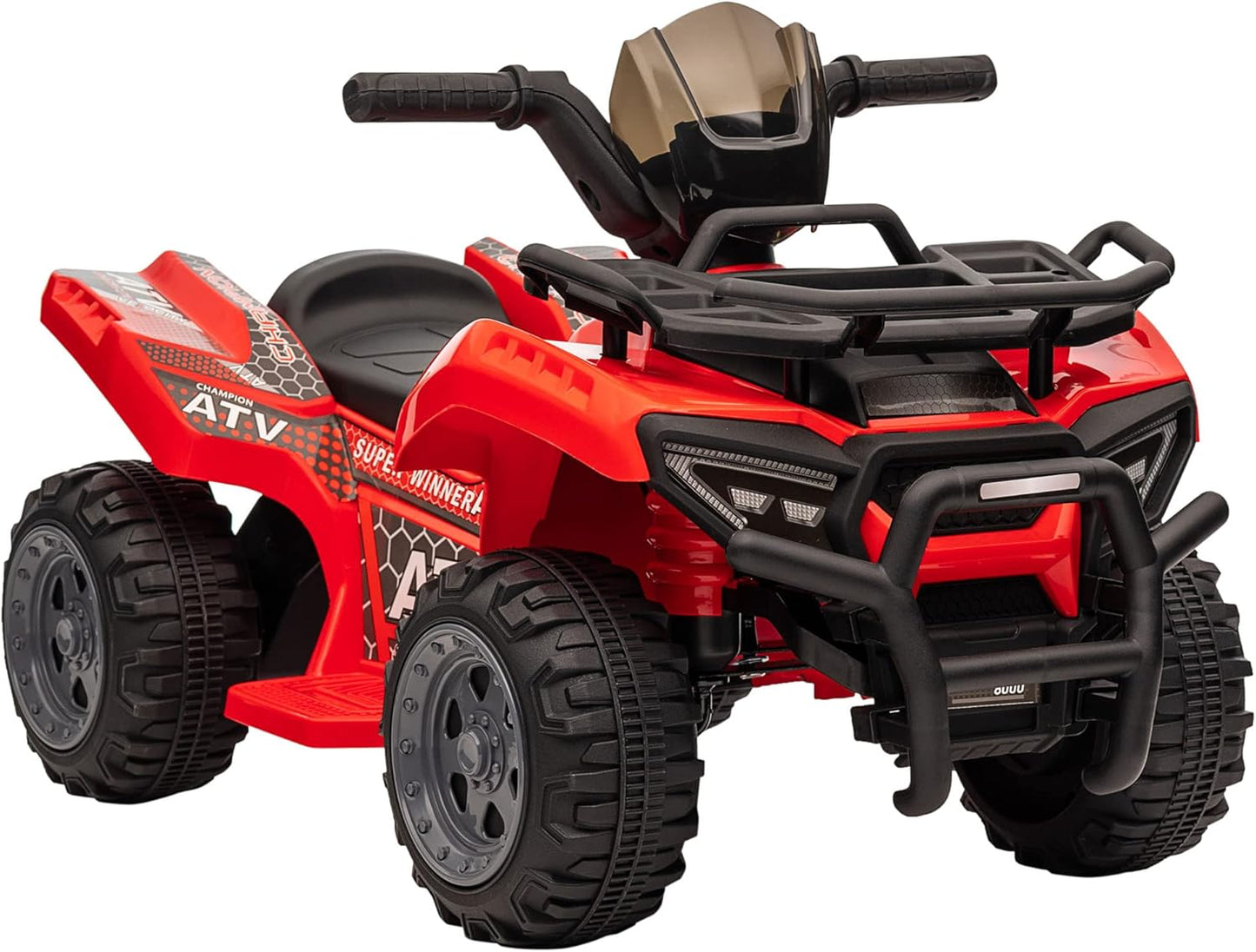 6V Kids Electric Ride on Car Toddlers Quad Bike ATV Toy with Music for 18-36 Months