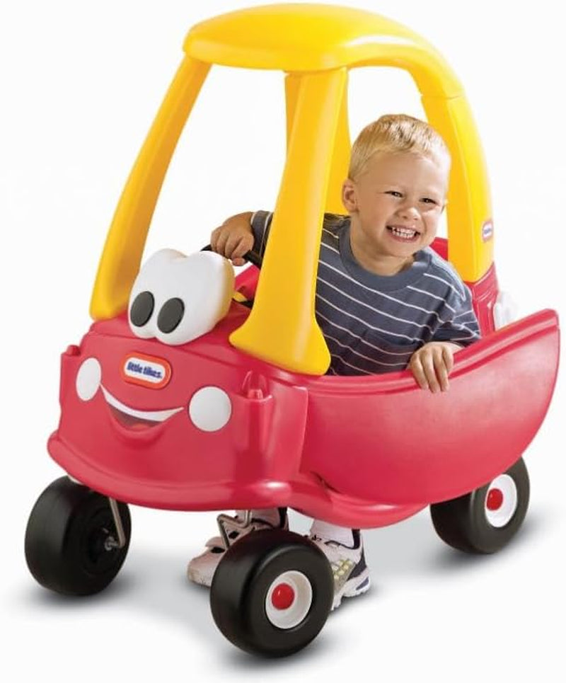 Cozy Coupe Car, Kids Rideon Foot to Floor Slider, Mini Vehicle Push Car with Real Working Horn, Clicking Ignition Switch & Petrol Cap, for Ages 18 Months Plus