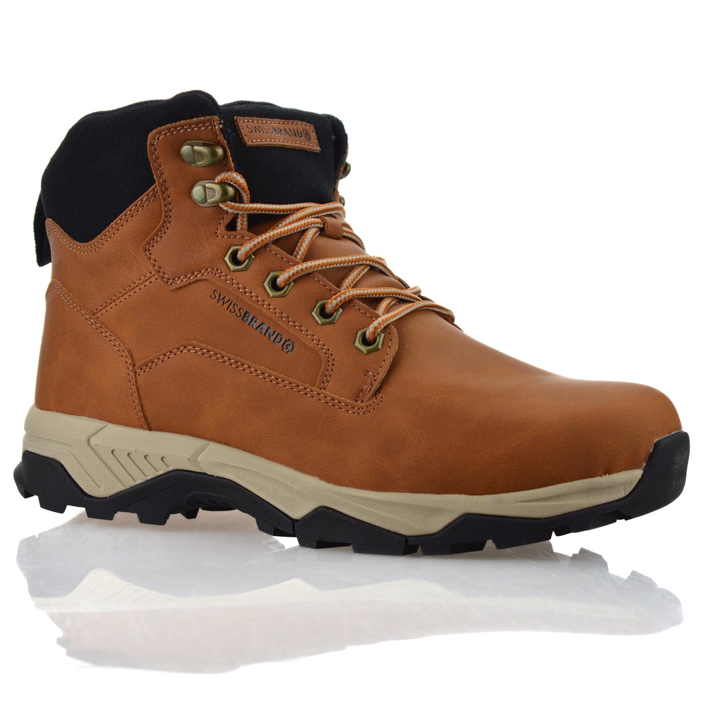 Mens Walking Hiking Memory Foam Lace up Casual Ankle Boots Trainers Shoes Size