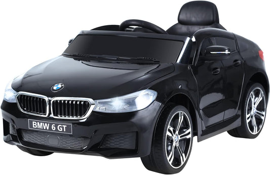 BMW 6GT Licensed 6V Kids Electric Ride on Car with Remote Control LED Headlights Music for 3-6 Years Old