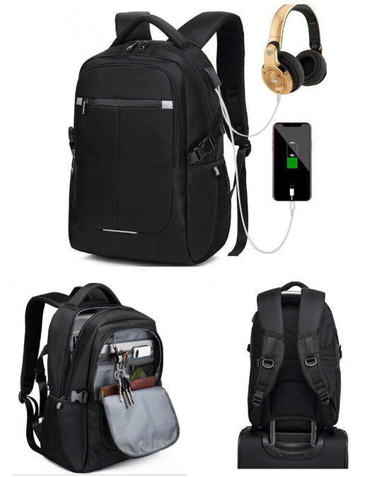 Anti-Theft Men Woman Large Backpack Laptop Travel School Bag Business Rucksack