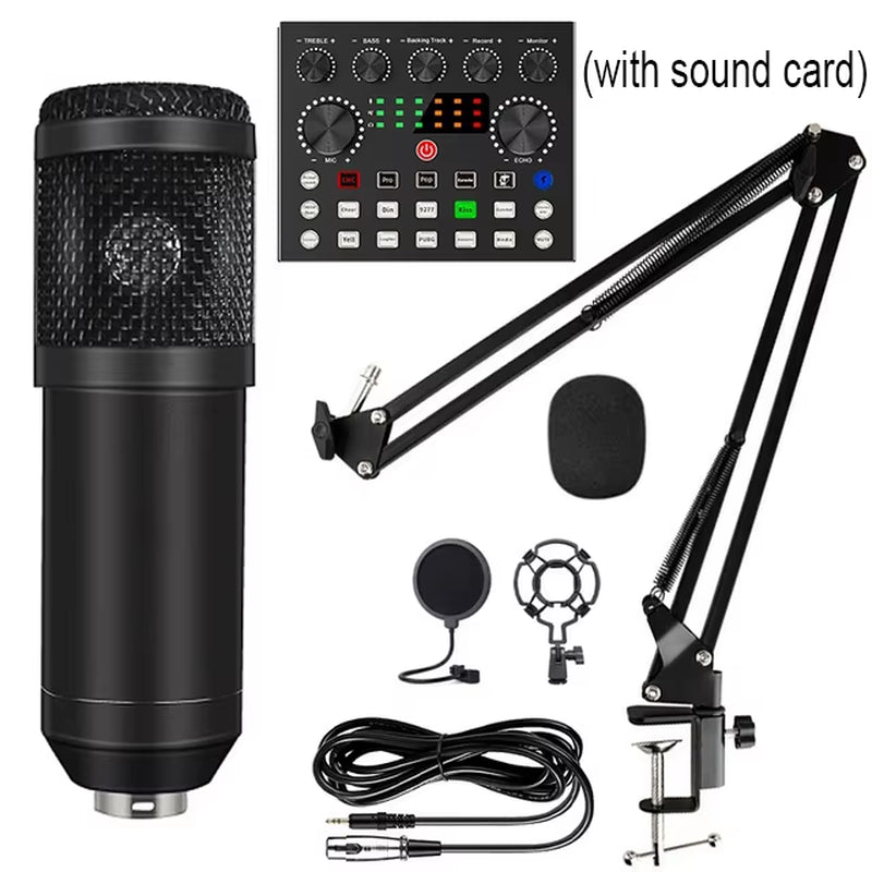 BM800 Professional Microphone Kit โ Studio-Quality Recording for Creators