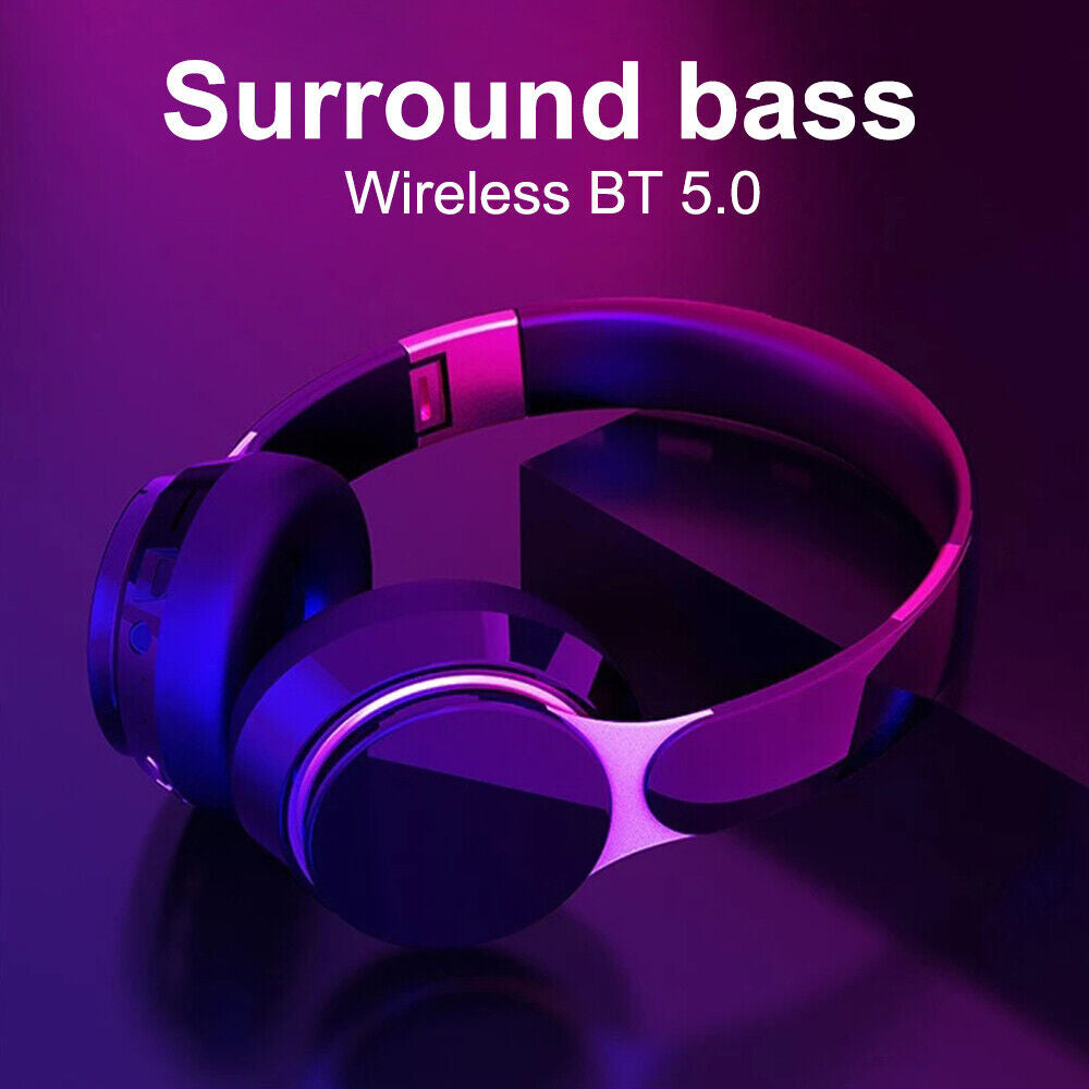Wireless Bluetooth Headphones with Noise Cancelling Over-Ear Stereo Earphones