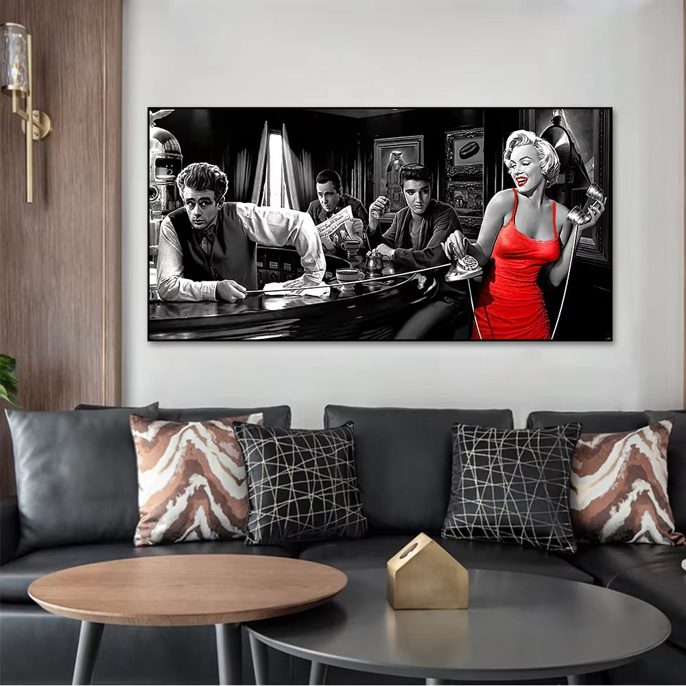 Marilyn Monroe Legendary Celebrity Characters Wall Art, HD Canvas Print Poster, Home, Living Room, Room Decor Painting - No Frame