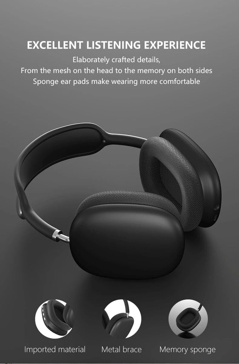 Wireless Bluetooth Headphones - Over-Ear Noise Cancelling Music Sport Headset