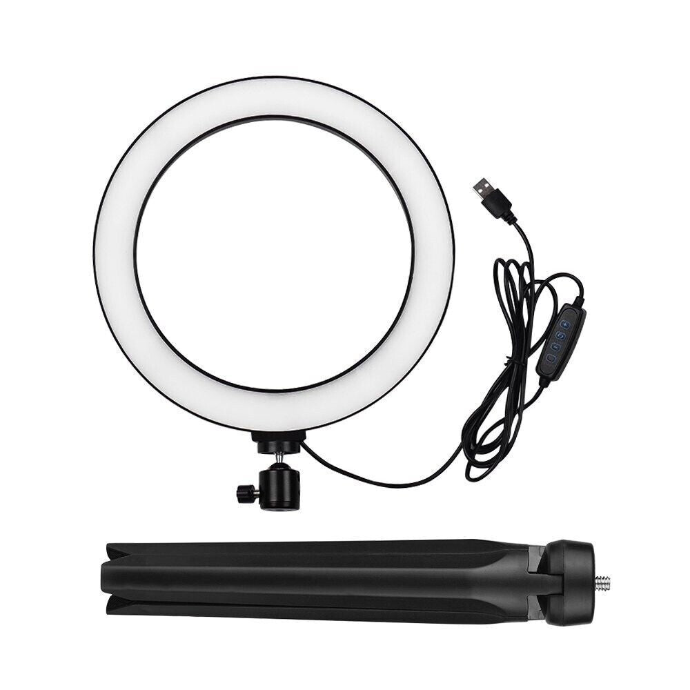 10" LED Ring Light with Stand for Youtube Makeup Video Live Phone Selfies