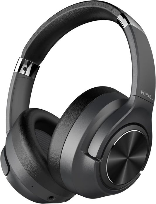 Hybrid Active Noise Cancelling Wireless Headphones, Multiple Modes, 60H Playtime, Hi-Res Audio Bluetooth Headphones (Black, U35)