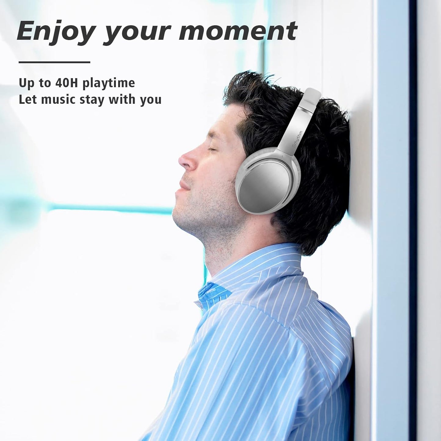 Nicecomfort 25Pro Active Noise Cancelling Headphones Wireless,Bluetooth V5.3 Headset with Game Mode