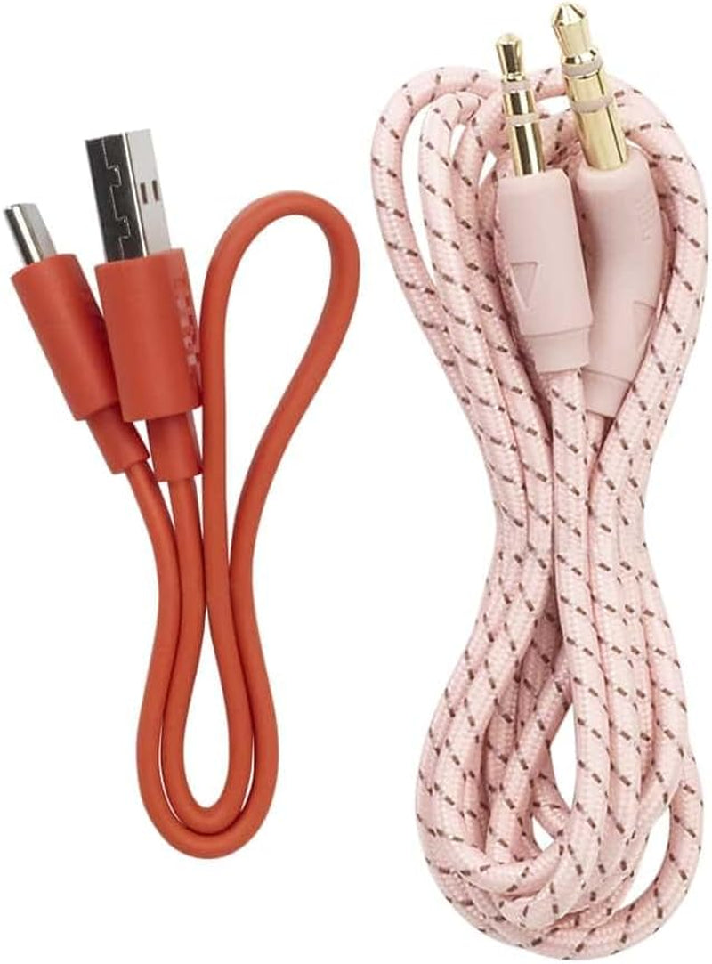 Live 460NC Wireless On-Ear Bluetooth Headphones with Active Noise-Cancelling Technology, up to 50 Hours Battery Life, Rose Pink