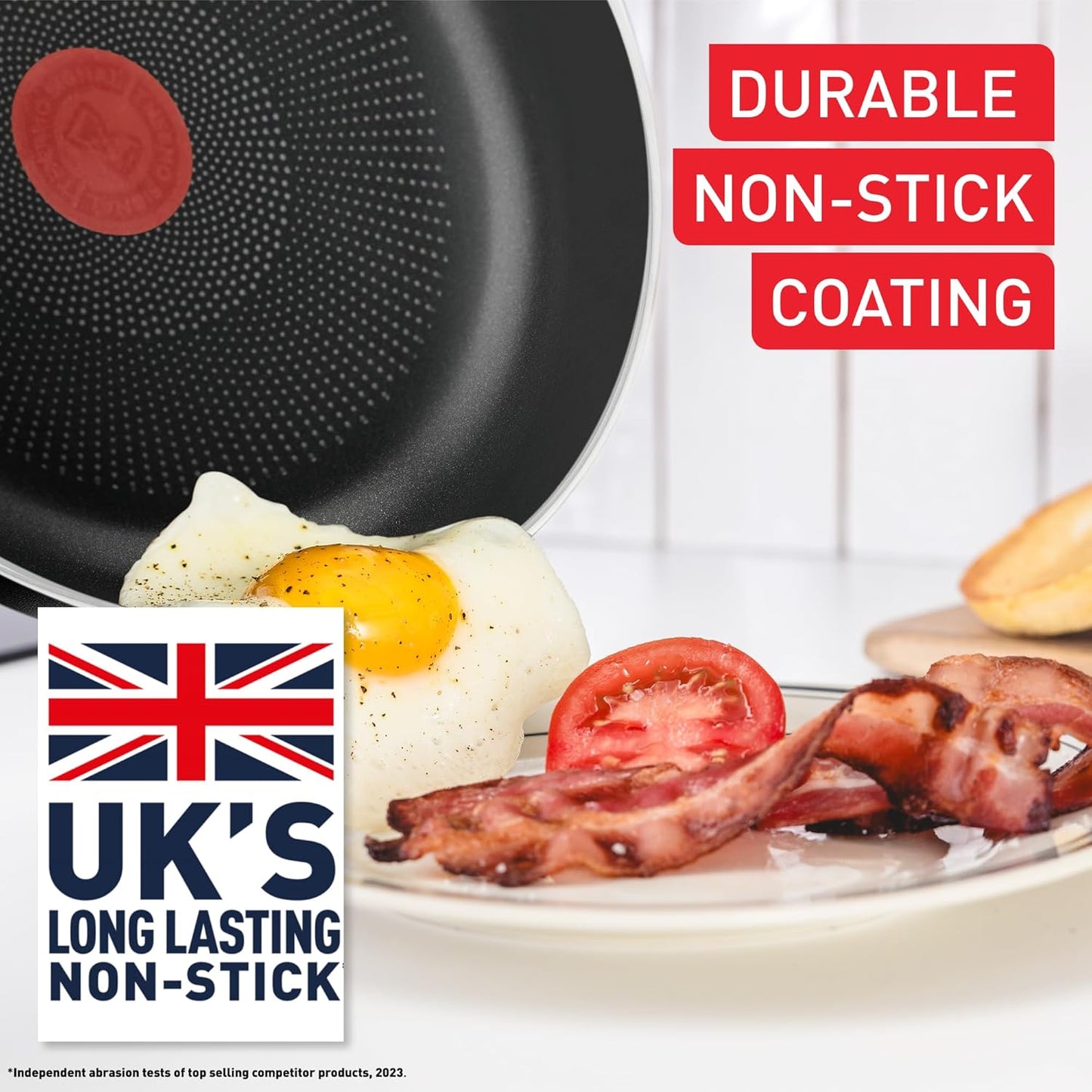 Titanium Essential Stewpot 24 Cm + Lid, High-Performance Non-Stick Coating, Metal Spatula Safe, All Hobs excluding Induction, B9414644