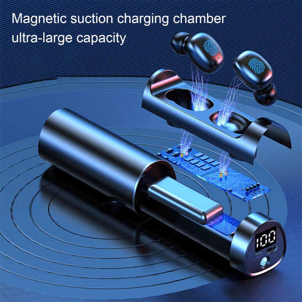TWS Wireless Bluetooth 5.0 Earphones Headphones Mini In-Ear Pods for IOS Android