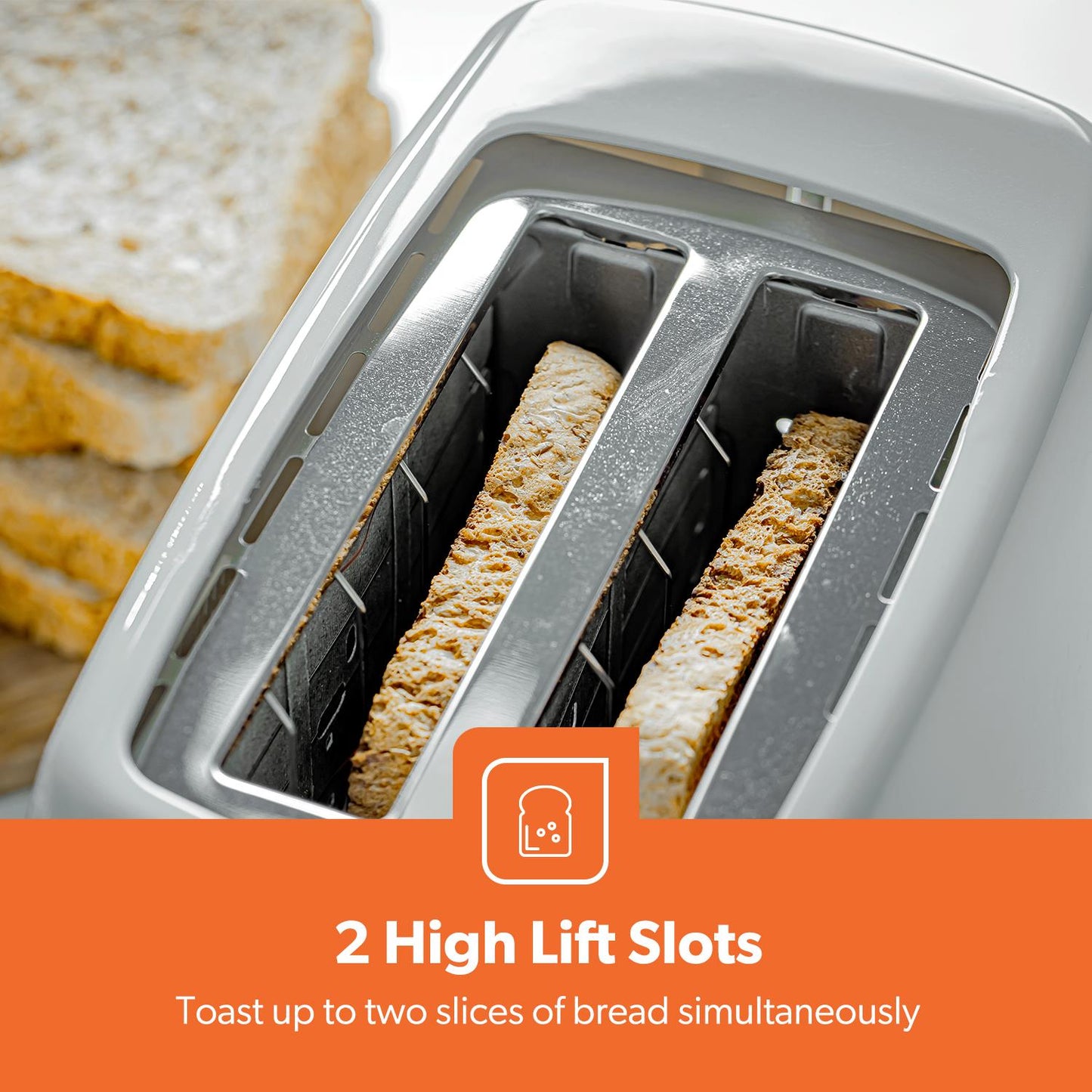 Geepas 650W 2-Slice Toaster & 2200W Illuminating Electric Kettle Combo Set - 1.7L Cordless Jug