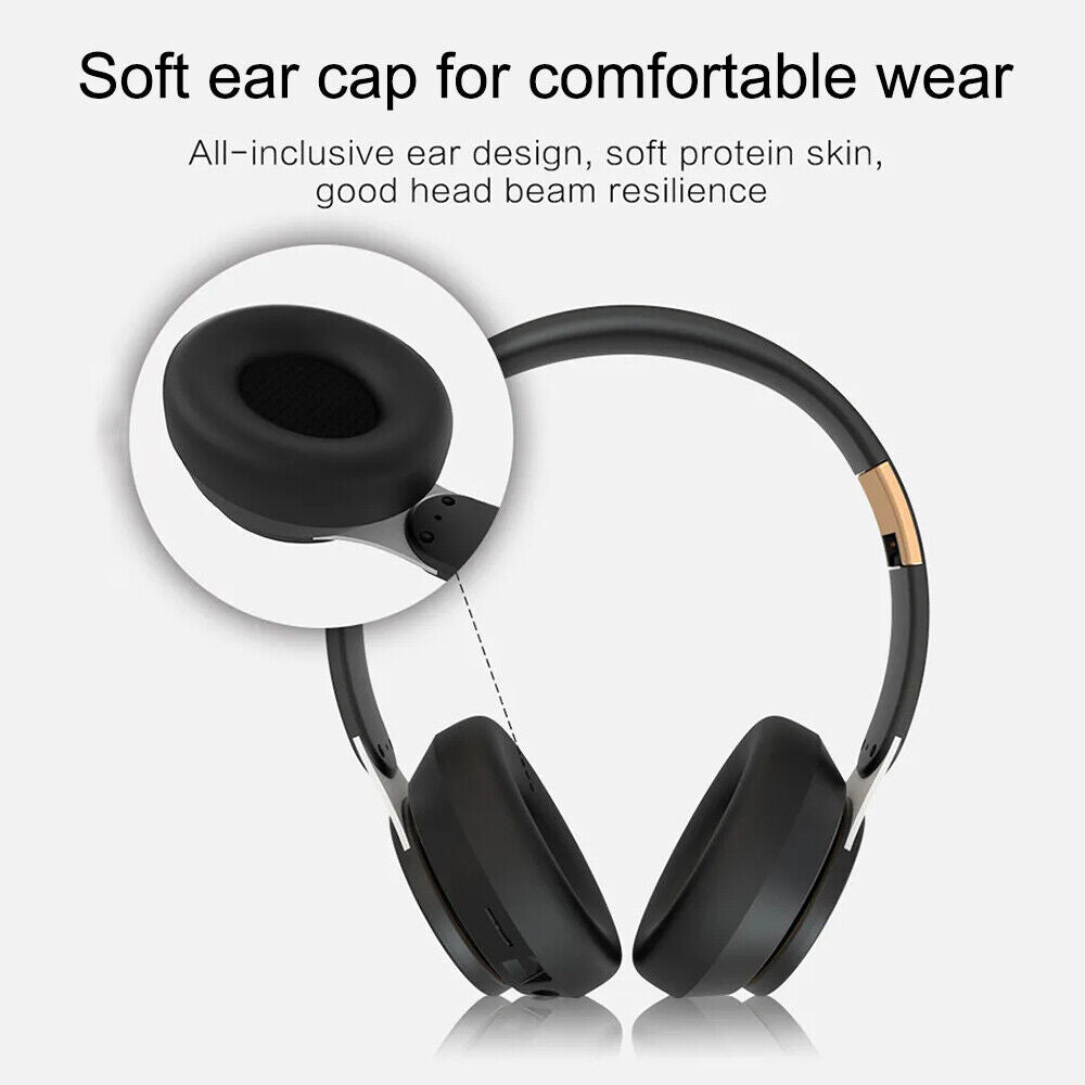 Wireless Bluetooth Headphones with Noise Cancelling Over-Ear Stereo Earphones