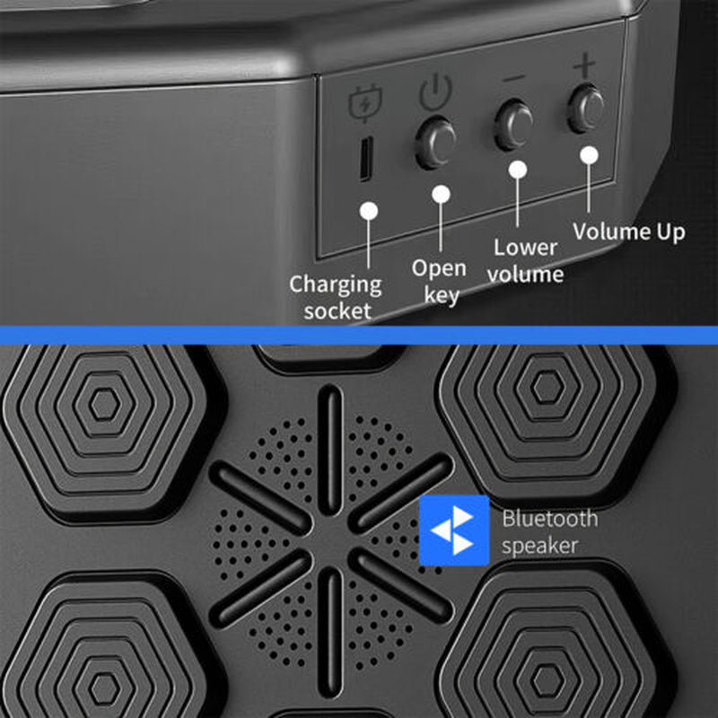 Boxing Training Machine Target Wall Mount Bluetooth Music Indoor React Exercise