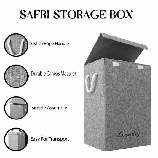 87L Large Laundry Washing Bag Basket Storage Bin Dirty Clothes Storage - Grey - DynamicDrop Hub