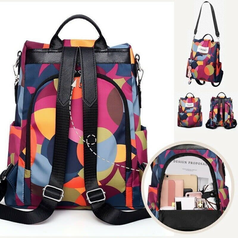 Women Backpack Large Waterproof anti Theft Laptop Rucksack School Bag