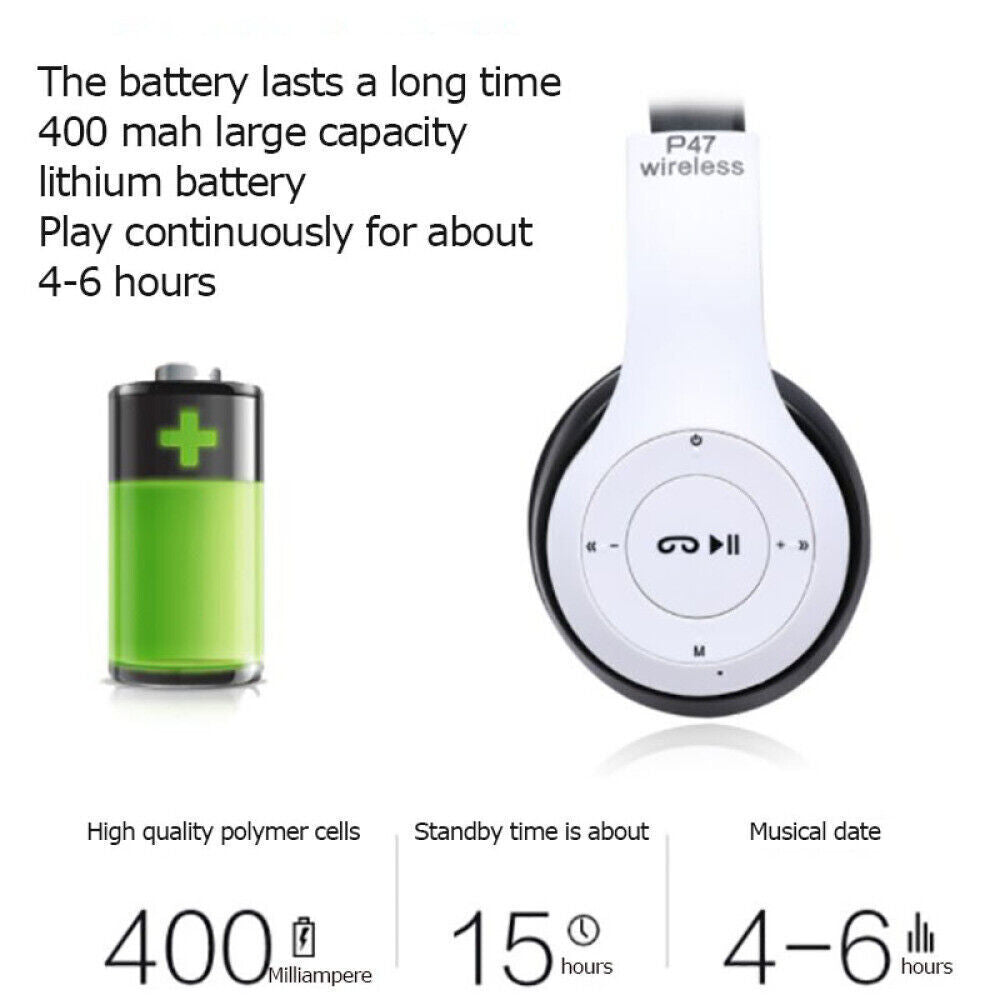 Wireless Bluetooth Headphones with Noise Cancelling Over-Ear Earphones featuring Bluetooth 5.1