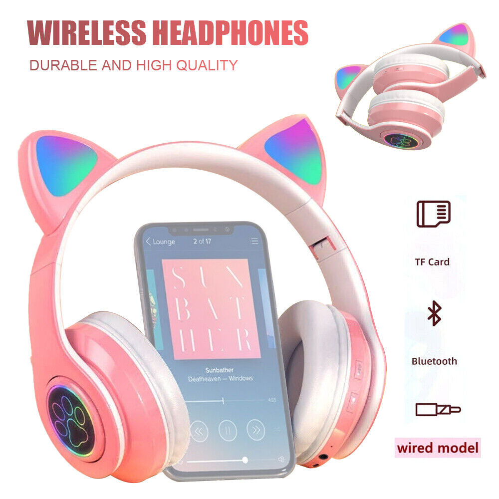 Wireless Bluetooth 5.0 Headphones with Noise Cancelling Over-Ear Earphones