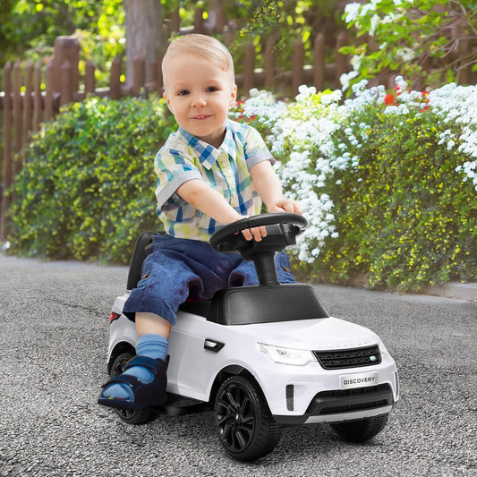 Land Rover Licensed 6V Kids Electric Ride on Car, 2 in 1 Sliding Car Battery Powered Car with Headlights Music Horn, for 18-60 Months