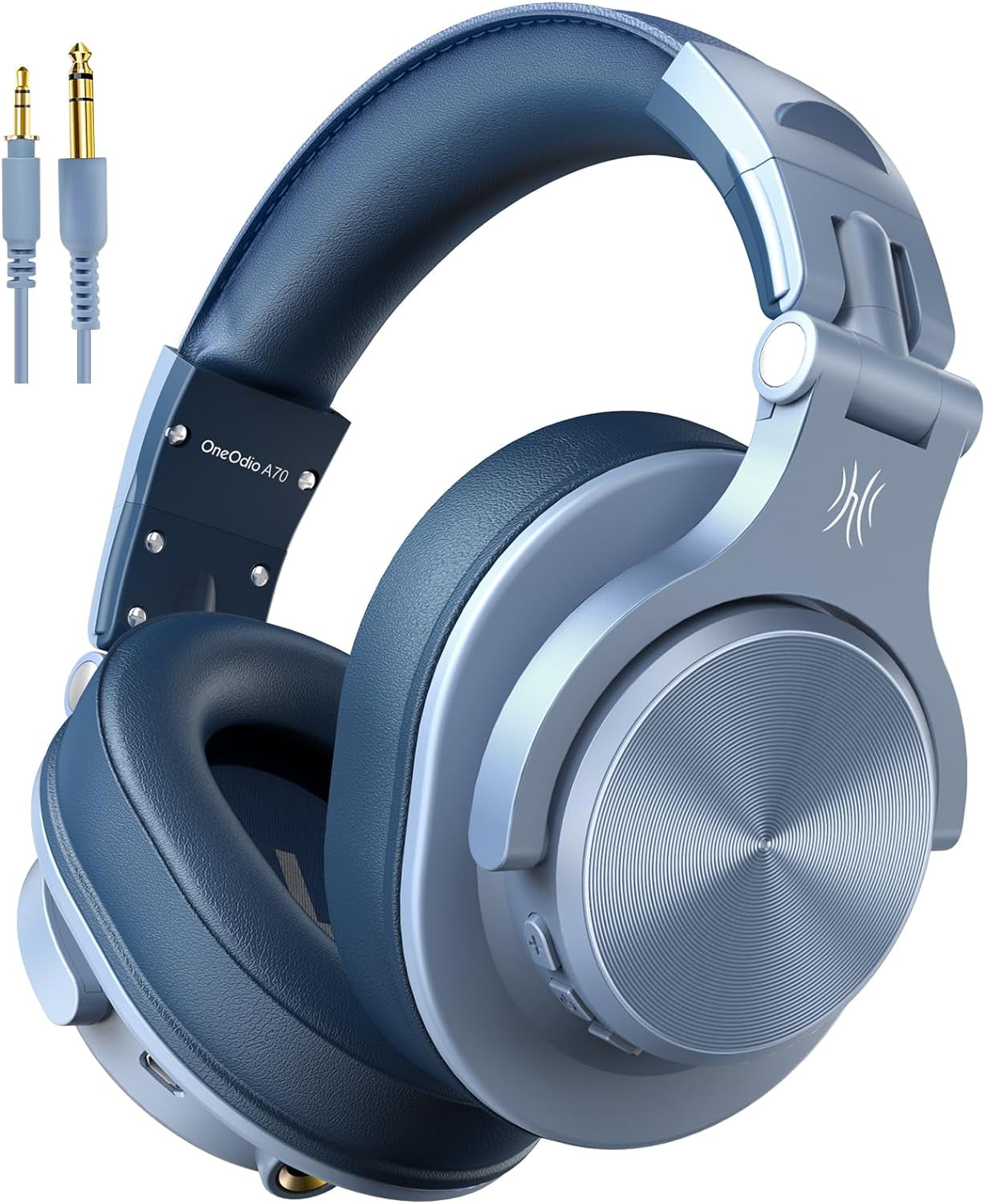 A70 Bluetooth Headphones over Ear, 72 Hrs Playtime, Monitor Level Stereo Sound Quality, Foldable Wireless&Wired DJ Headphone, Professional Studio Headphones for Dj/Tv/Pc/Phone