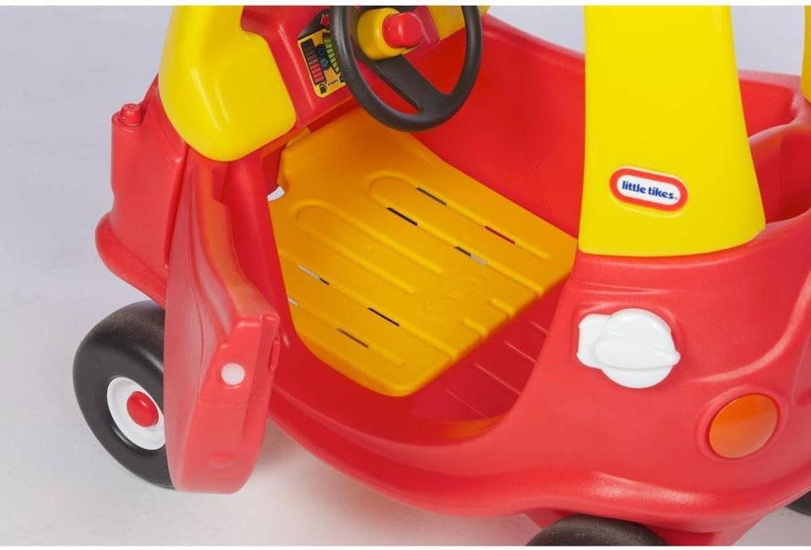 Cozy Coupe Car, Kids Rideon Foot to Floor Slider, Mini Vehicle Push Car with Real Working Horn, Clicking Ignition Switch & Petrol Cap, for Ages 18 Months Plus