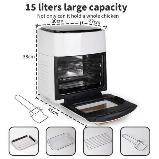 Air Fryer 15L Digital Kitchen Oven - Healthy Frying Made Easy