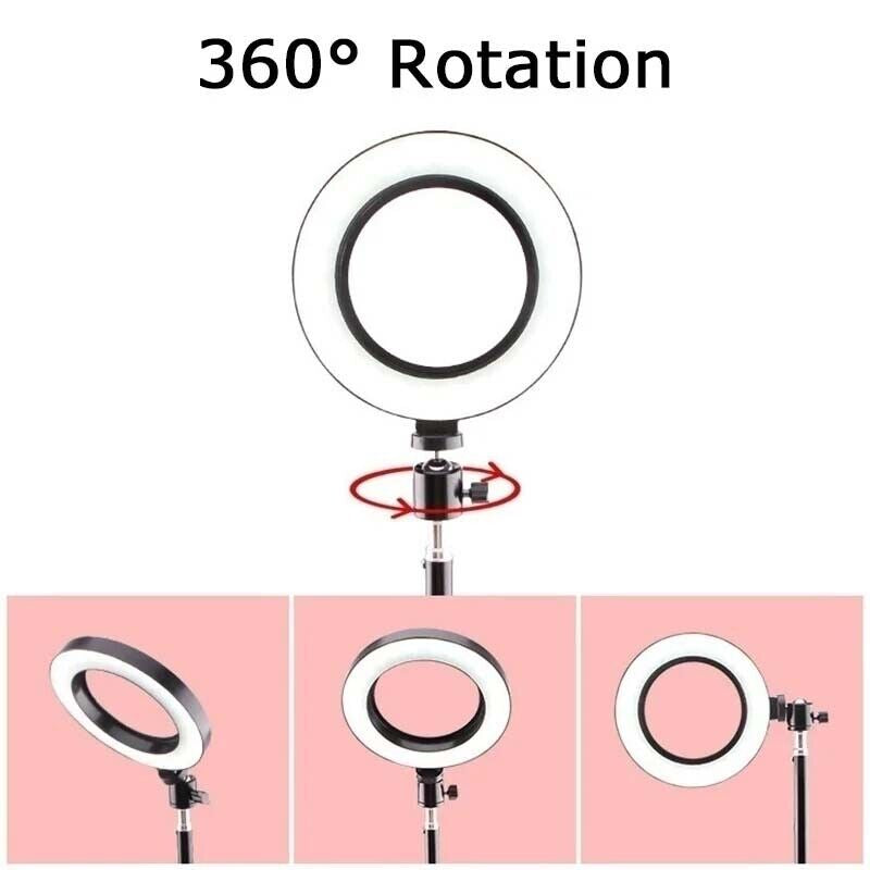 12Inch LED Selfie Live Makeup Ring Light with 1.7Meter Tripod Stand Phone Holder