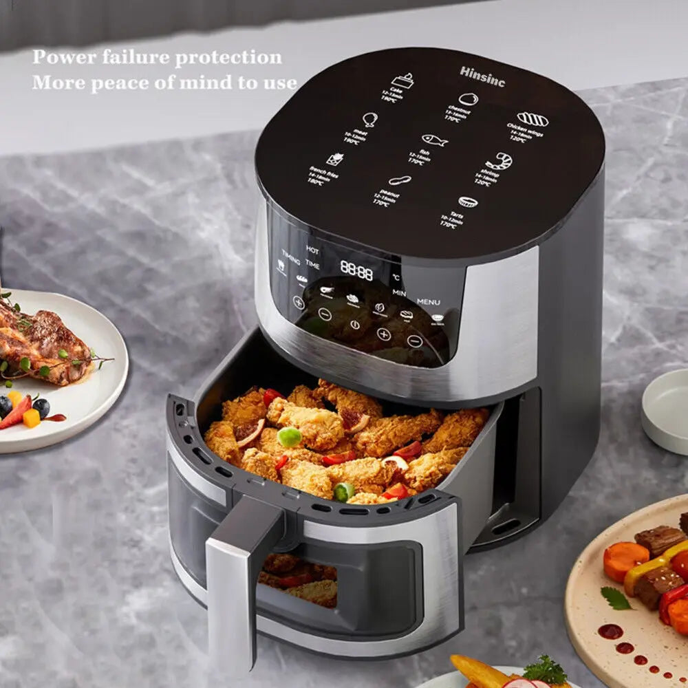 9L Air Fryer Digital Kitchen Oven Oil Free Low Fat Healthy Frying Cooker 1800W - DynamicDrop Hub