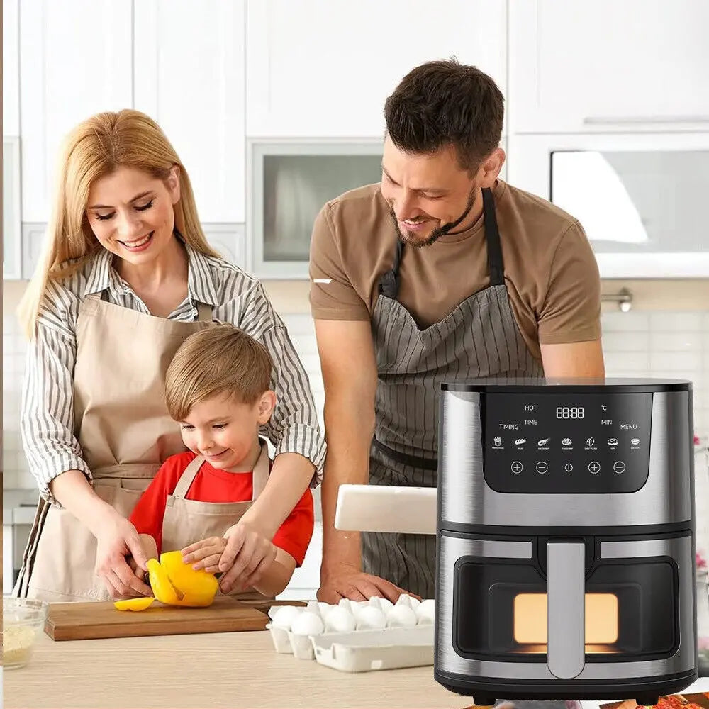 9L Air Fryer Digital Kitchen Oven Oil Free Low Fat Healthy Frying Cooker 1800W - DynamicDrop Hub