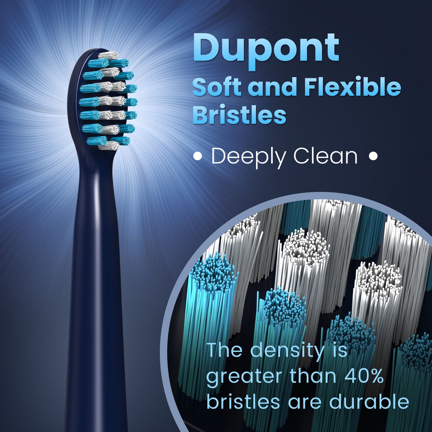 Rechargeable Electric Toothbrush with 3 Brushing Modes, Timer, and 7 Brush Heads – IPX7 Waterproof