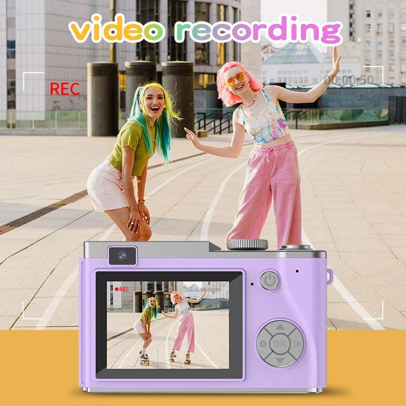 4K 64MP Digital Camera - Photography Camera, Video Camcorder for Kids, Adults & Beginners