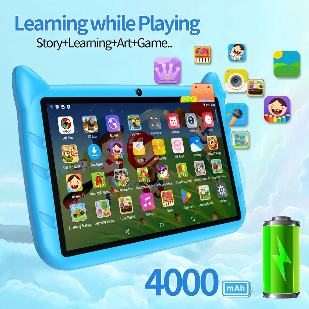Adorable Kids Learning Tablets Quad Core Android 7 Inches - DynamicDrop Hub