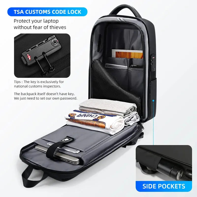 Anti-Theft Waterproof Laptop Backpack with USB Charging – The Ultimate Travel - DynamicDrop Hub