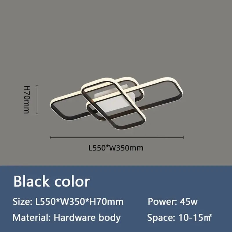 NEO Gleam Gold/Black Finished Modern Led Chandelier for Living Room Bedroom Study Room Indoor 90-260V Lighting Chandelier Fixtue - DynamicDrop Hub