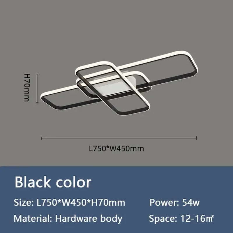 NEO Gleam Gold/Black Finished Modern Led Chandelier for Living Room Bedroom Study Room Indoor 90-260V Lighting Chandelier Fixtue - DynamicDrop Hub